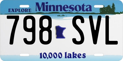 MN license plate 798SVL