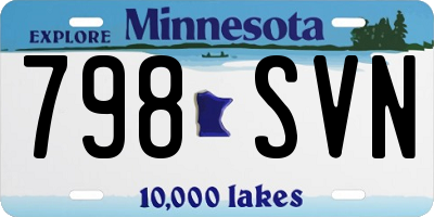 MN license plate 798SVN
