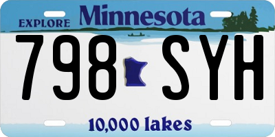 MN license plate 798SYH