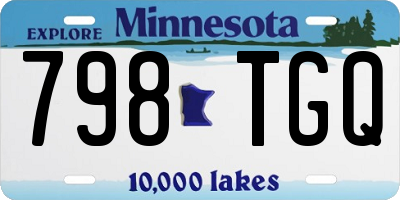 MN license plate 798TGQ