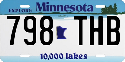 MN license plate 798THB