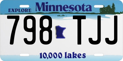 MN license plate 798TJJ