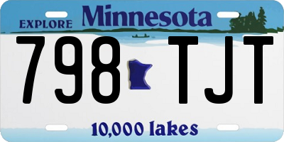 MN license plate 798TJT