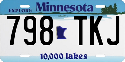 MN license plate 798TKJ
