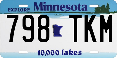 MN license plate 798TKM