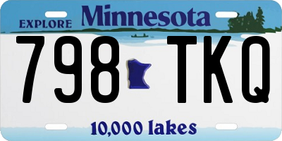 MN license plate 798TKQ