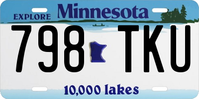 MN license plate 798TKU