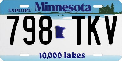 MN license plate 798TKV