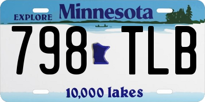 MN license plate 798TLB
