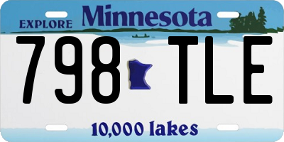MN license plate 798TLE