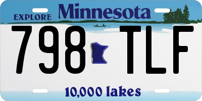MN license plate 798TLF