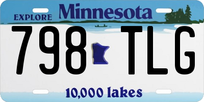 MN license plate 798TLG