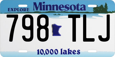 MN license plate 798TLJ