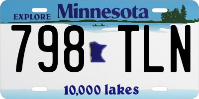 MN license plate 798TLN