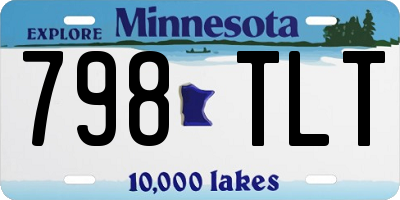 MN license plate 798TLT