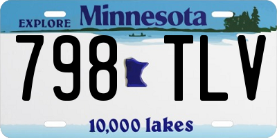 MN license plate 798TLV