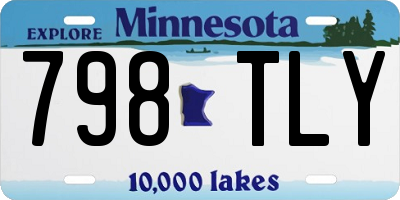 MN license plate 798TLY