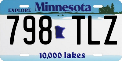 MN license plate 798TLZ