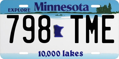 MN license plate 798TME