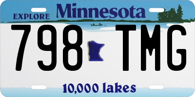 MN license plate 798TMG