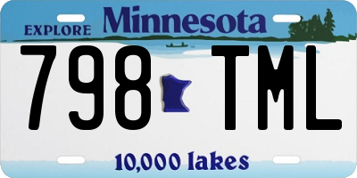 MN license plate 798TML