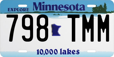 MN license plate 798TMM