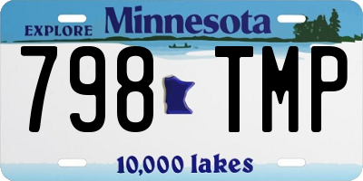 MN license plate 798TMP