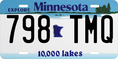 MN license plate 798TMQ