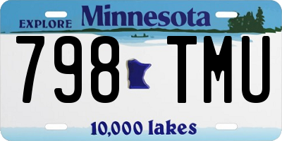 MN license plate 798TMU