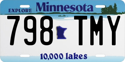 MN license plate 798TMY