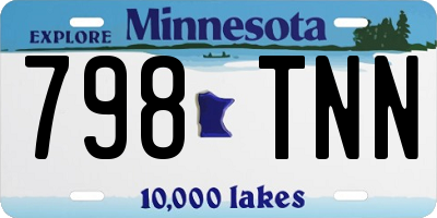 MN license plate 798TNN
