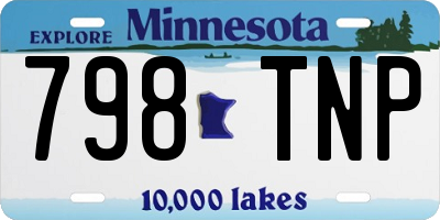 MN license plate 798TNP