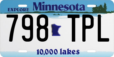 MN license plate 798TPL