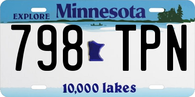 MN license plate 798TPN