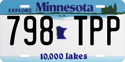MN license plate 798TPP