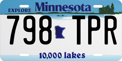 MN license plate 798TPR