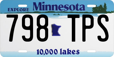 MN license plate 798TPS