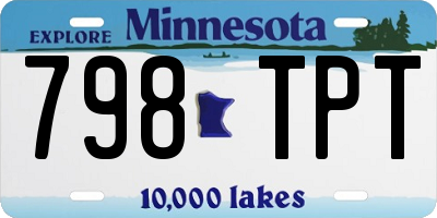 MN license plate 798TPT