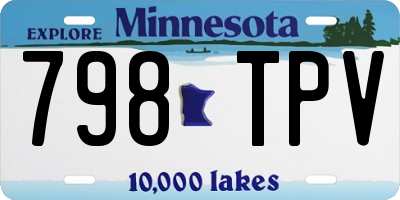 MN license plate 798TPV