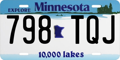MN license plate 798TQJ