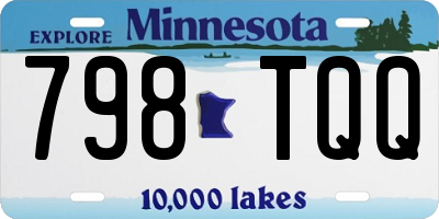 MN license plate 798TQQ