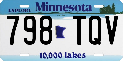 MN license plate 798TQV