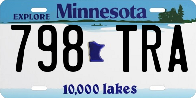 MN license plate 798TRA