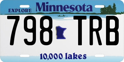 MN license plate 798TRB