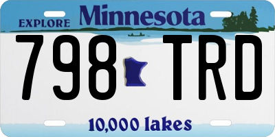 MN license plate 798TRD