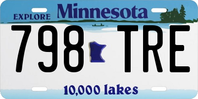 MN license plate 798TRE