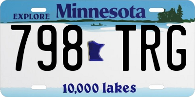 MN license plate 798TRG