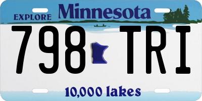 MN license plate 798TRI