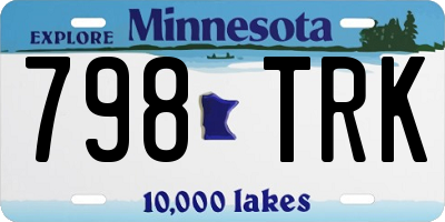 MN license plate 798TRK