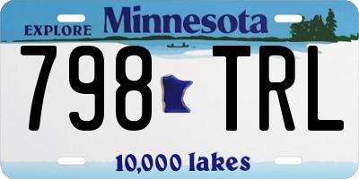 MN license plate 798TRL